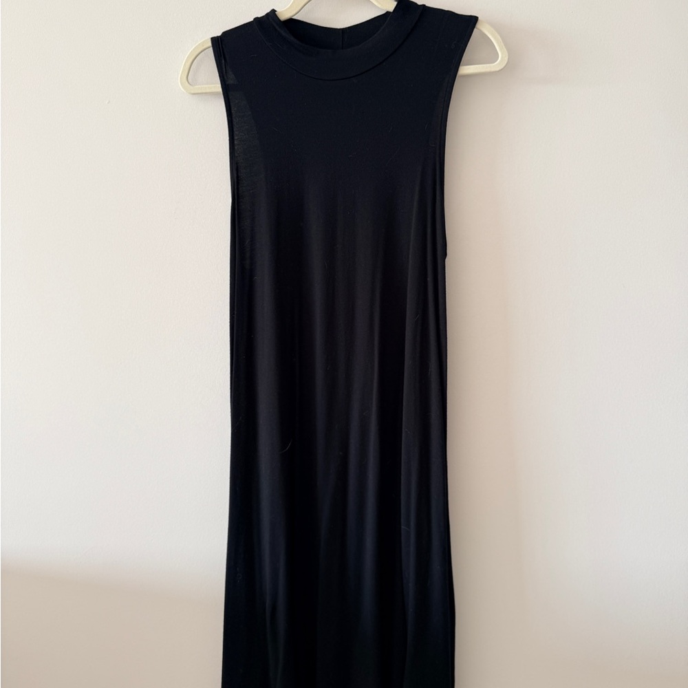Silence + Noise Black Midi Dress